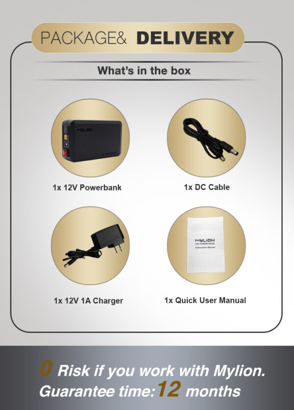 5V 12V Portable Power Bank MP95 - Image 7