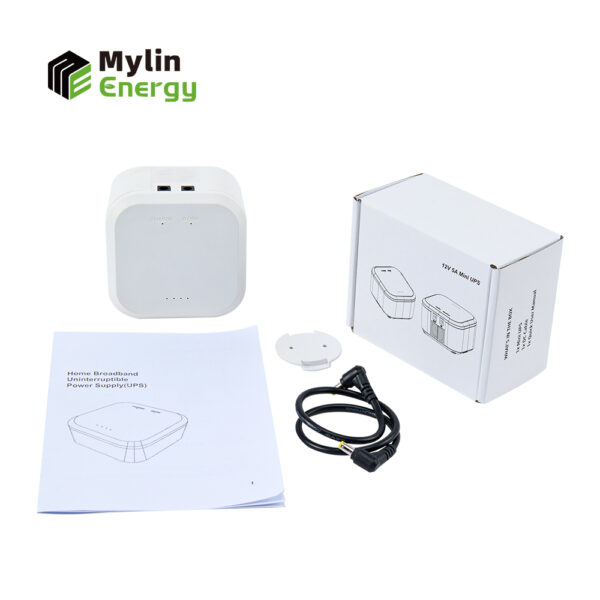 Mylin 12V 5A 77.7Wh Mini UPS lithium battery pack backup Uninterruptible Power Supply for WiFi 7 ONT Smart Home - Image 3