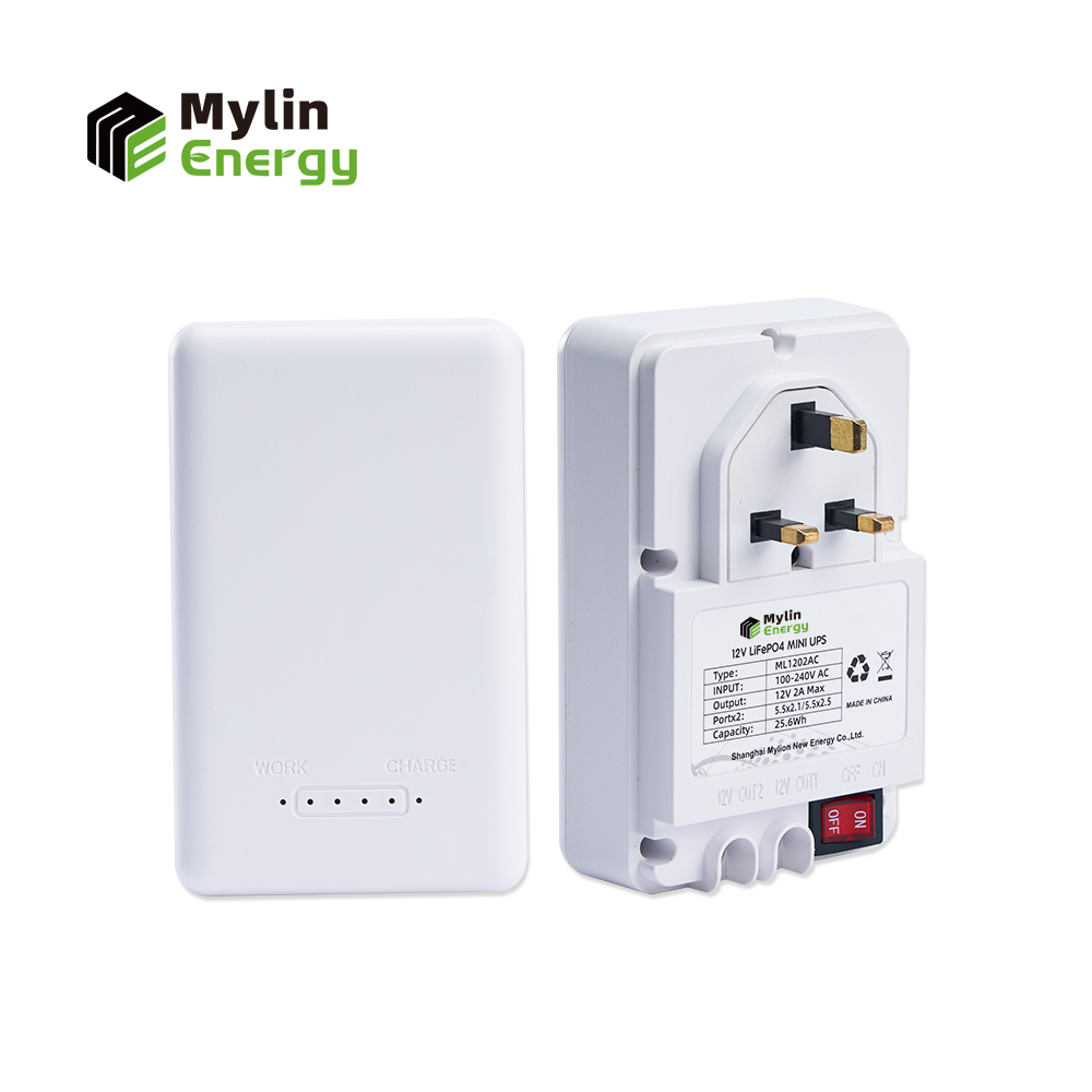 Mylin 110V-230V AC Input 12V 2A DC Output Smart Charger Mini UPS LiFe PO4 Uninterruptible Power Supply For IOT WiFi Router – Bild 3